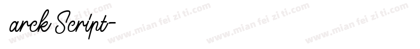 Ｍarck Script字体转换
